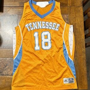 Adidas Tennessee Lady Volunteers Basketball Jersey - Orange and Blue